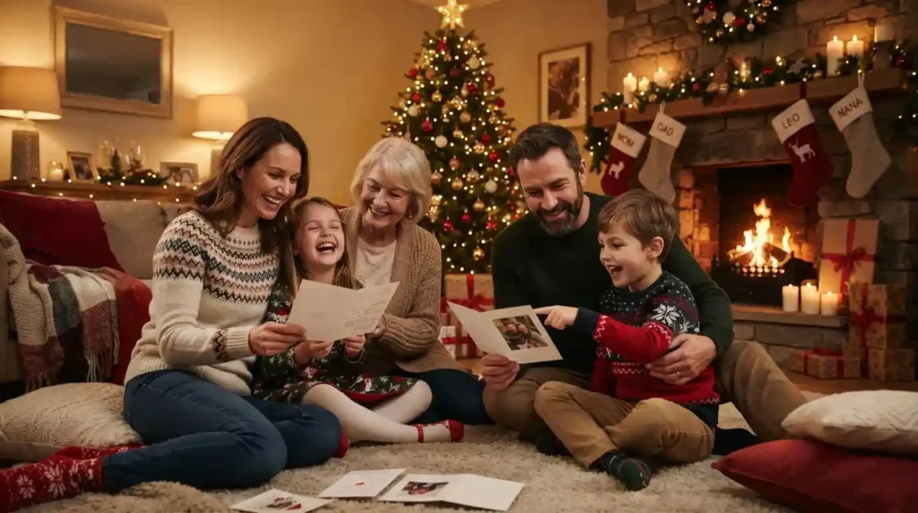 Family Warmest Wishes Holiday Card Messages