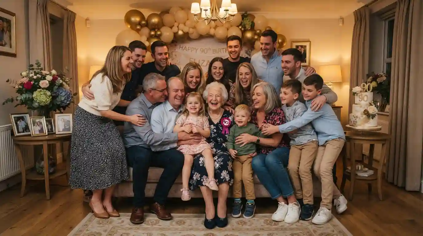 Family Wishes for a 90th Birthday