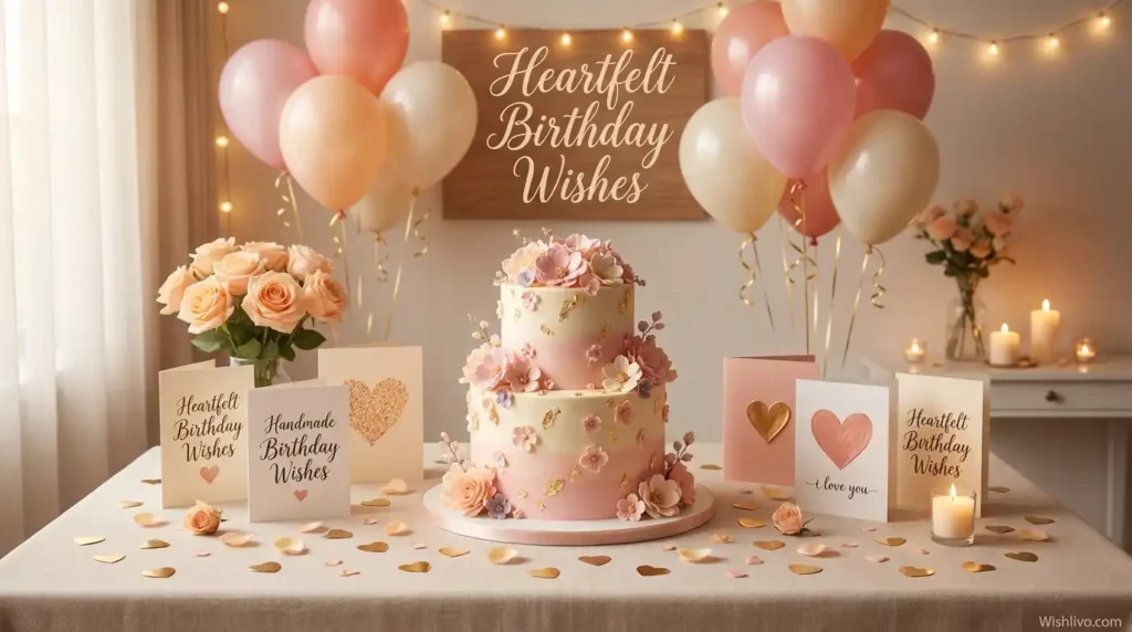 Heartfelt beautiful birthday wishes balloons