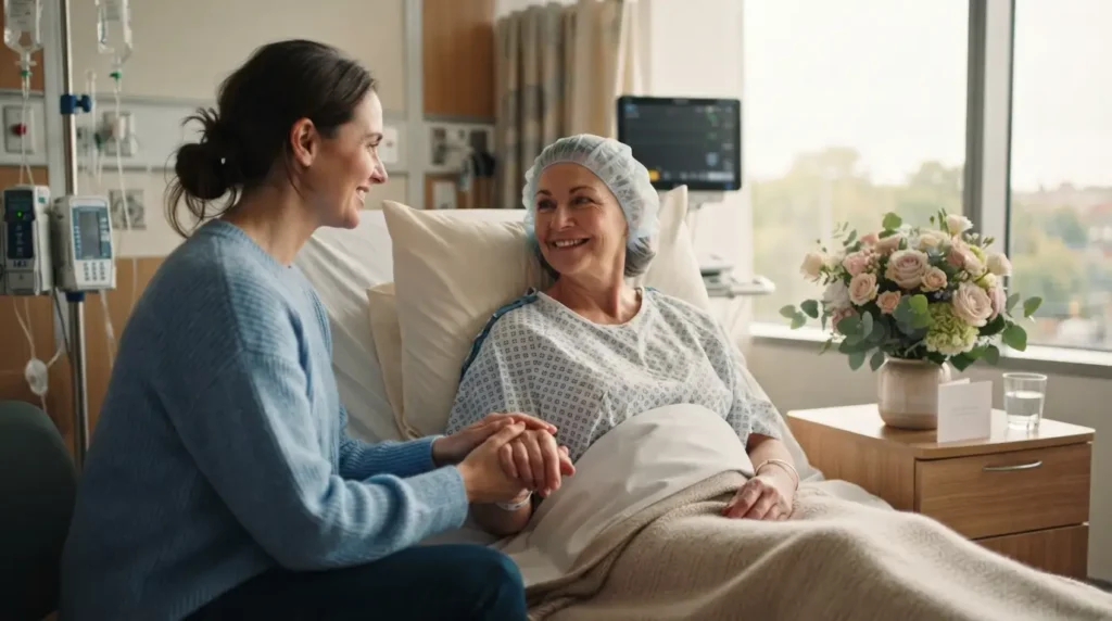 Heartfelt well wishes before surgery