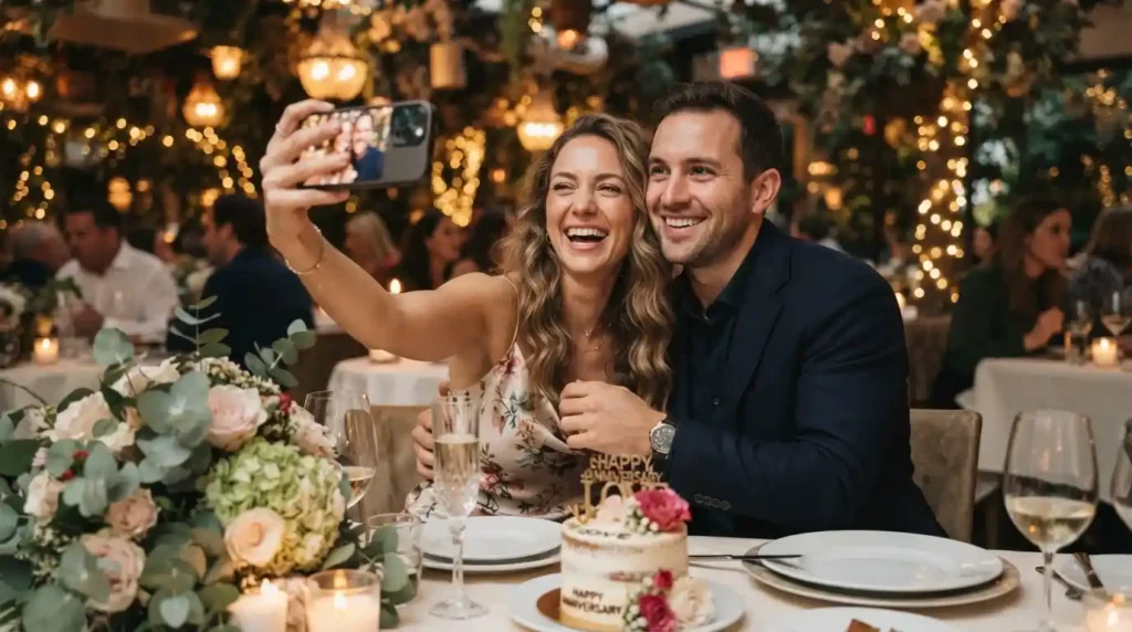 WhatsApp and social media anniversary captions