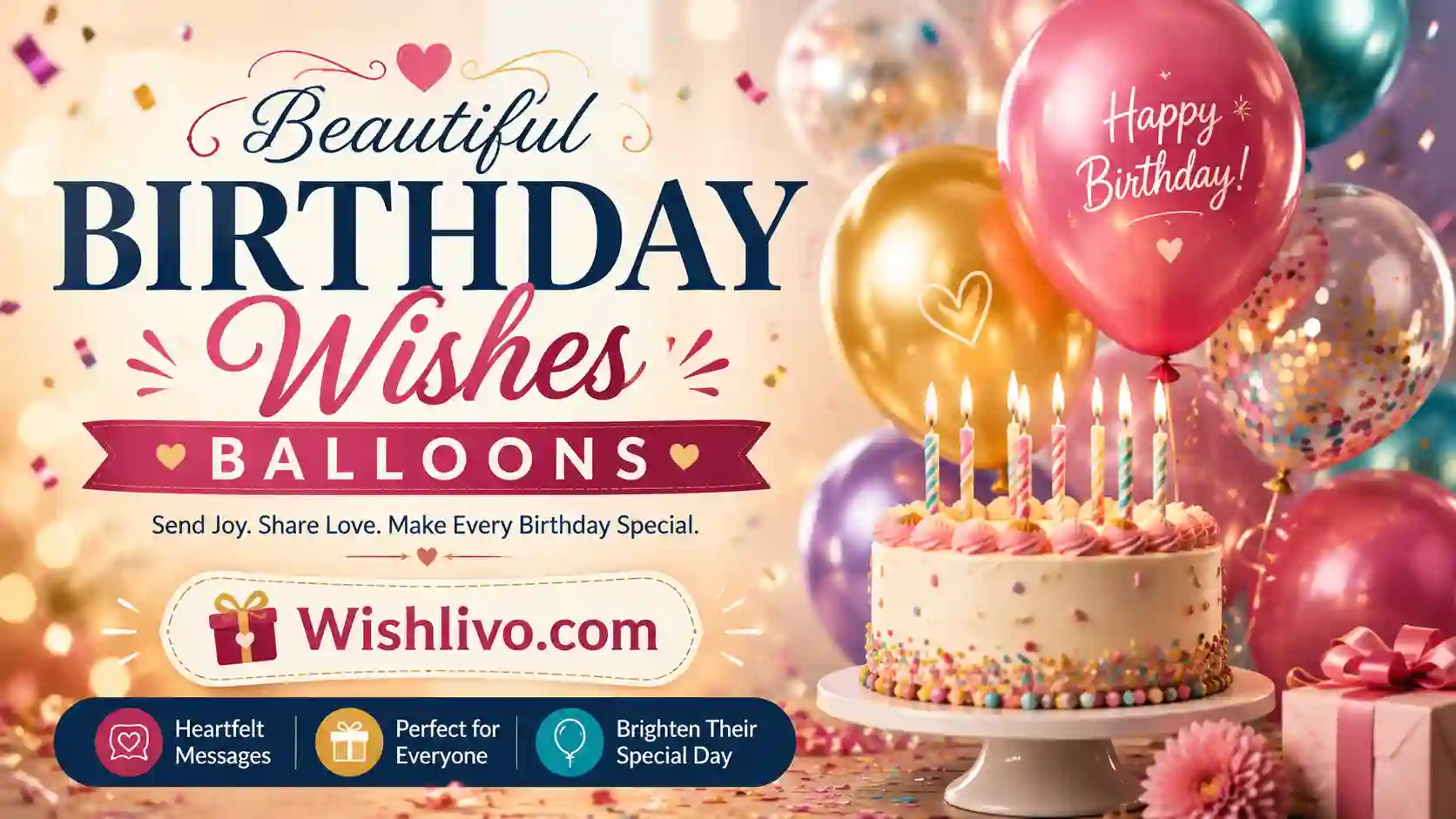 Beautiful Birthday Wishes Balloons