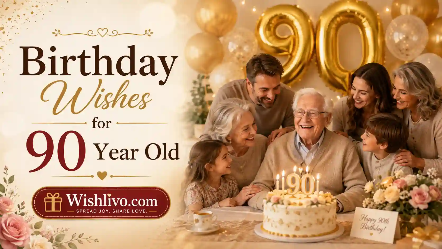 Birthday Wishes for 90 Year old
