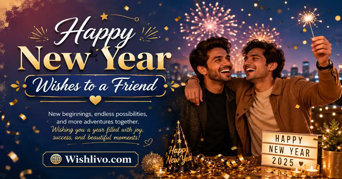 Happy New Year Wishes to a Friend