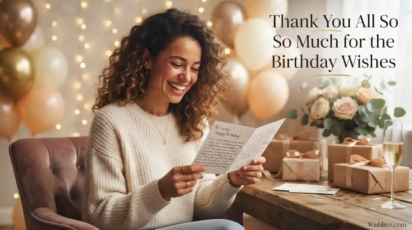 Thank You All So Much for the Birthday Wishes