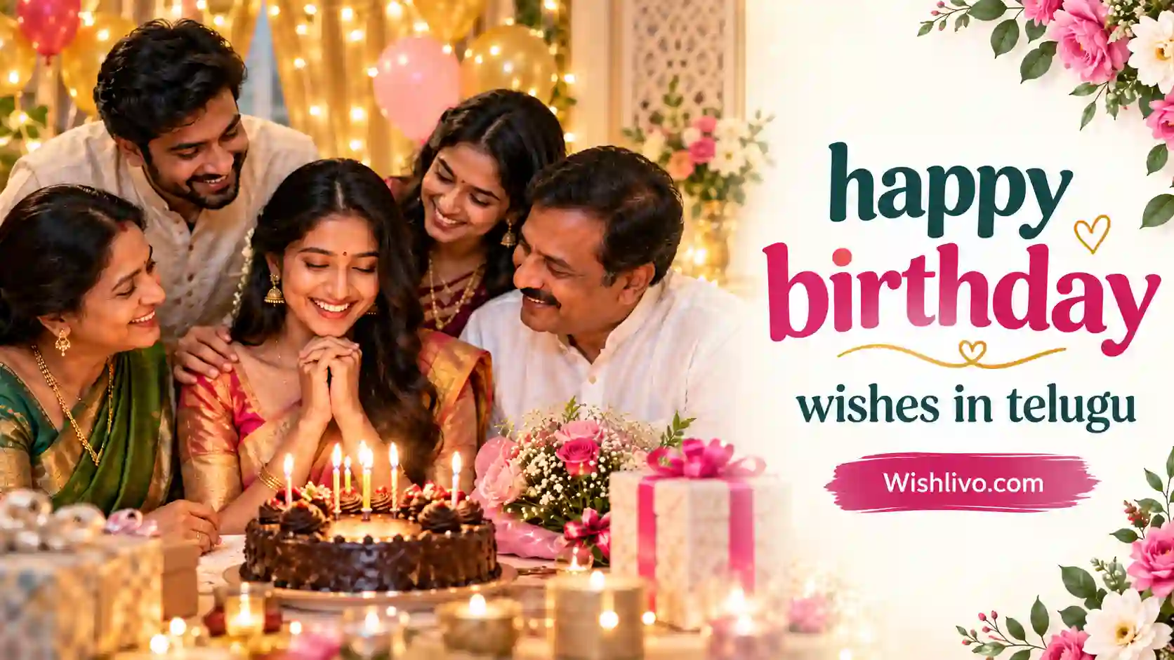 Happy Birthday Wishes in Telugu