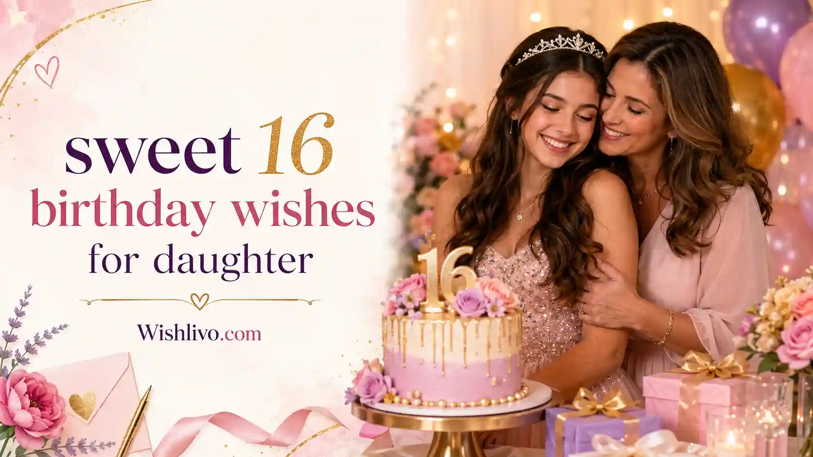 Sweet 16 Birthday Wishes for Daughter